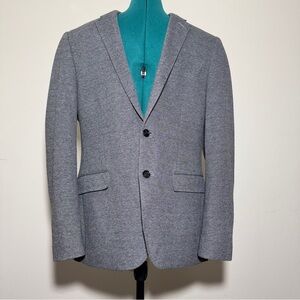 Express Photographer Fitted Men Gray Suit Blazer Jacket Size 40R